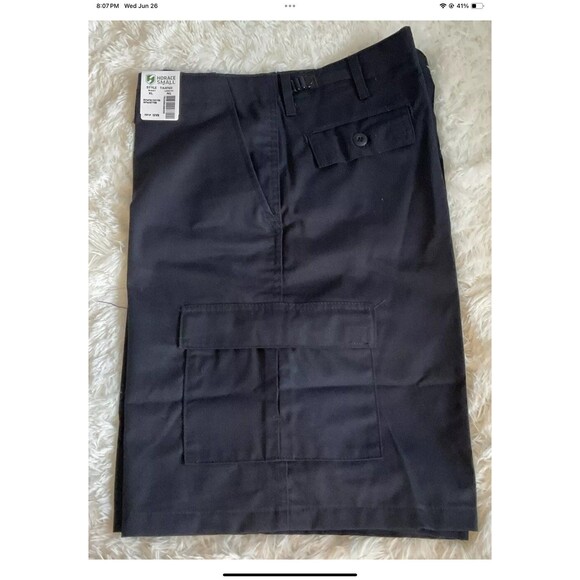 Horace Small Cargo Shorts Mens Size XL Black Uniform/Police/Security NEW - Picture 1 of 8